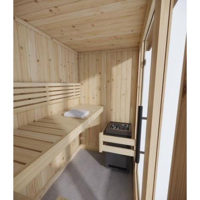 SaunaLife Model X6 4-Person Indoor Home Sauna w/ Nordic Spruce