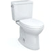 TOTO Drake 1.6 GPF Two Piece Elongated Toilet with Left Hand Lever - Seat Included - Luxe Vanity & Tub