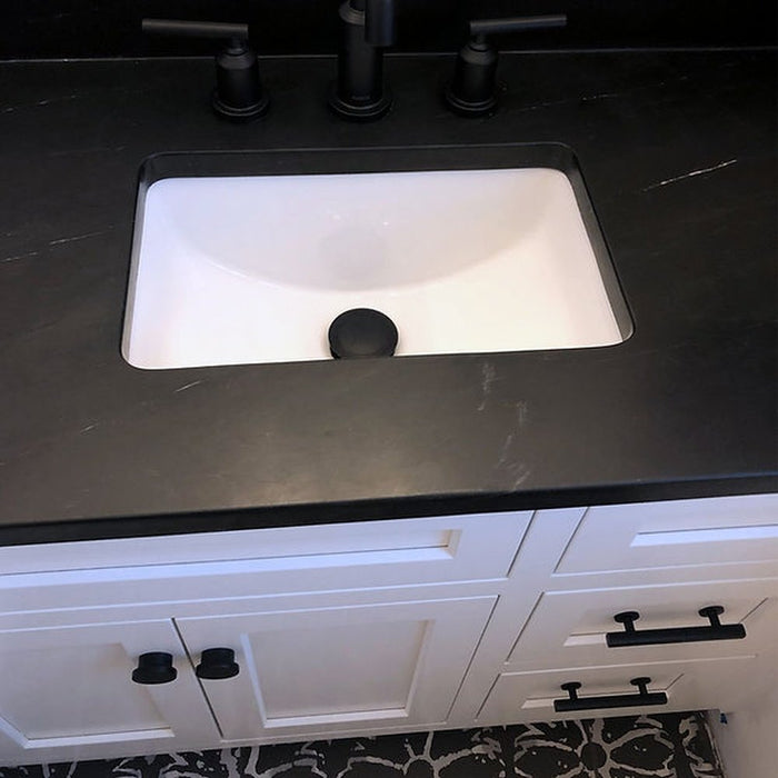 Great Point Collection Nantucket Sinks UM-159-W Undermount Ceramic Sink In White