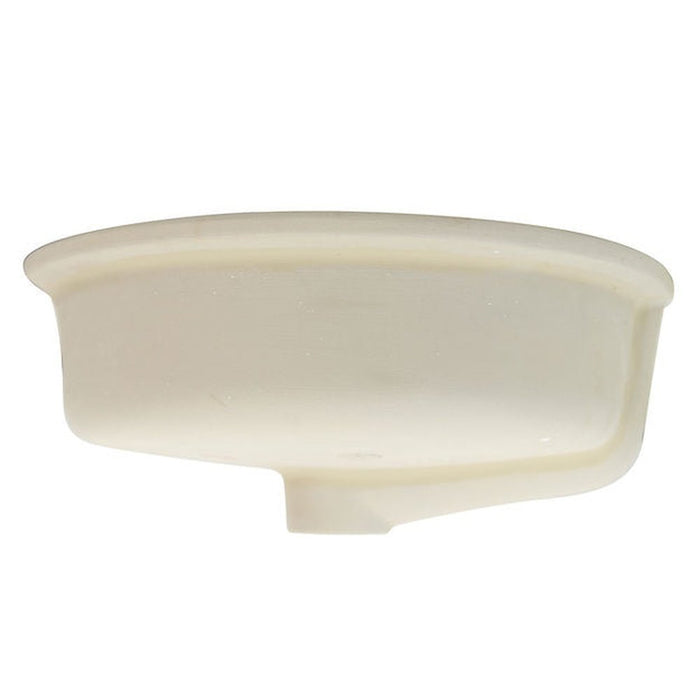 Great Point Collection Flat Bottom Oval Undermount Sink - White - 17'x 14' - Bowl depth 4.5'