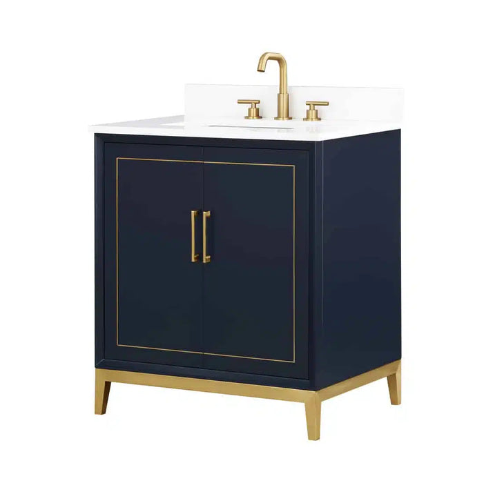 Gracie 30" Single Bathroom Vanity in Blue - Luxe Vanity & Tub