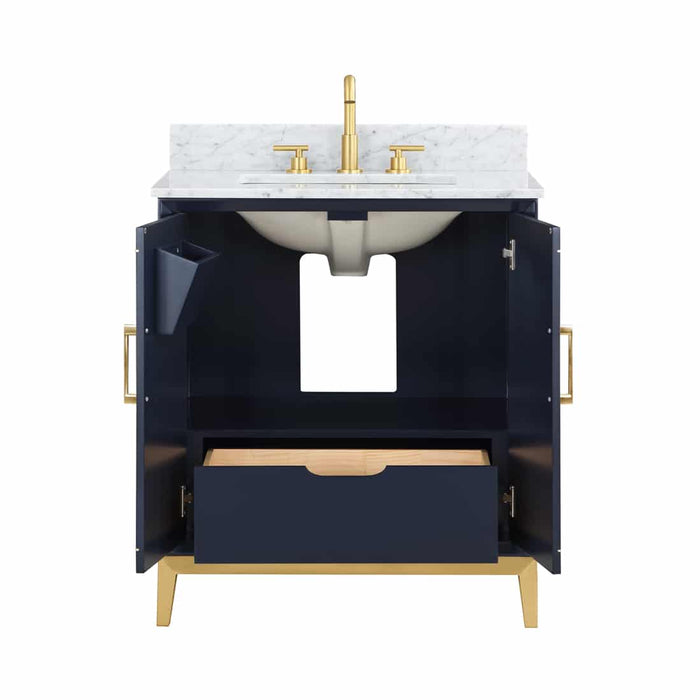 Gracie 30" Single Bathroom Vanity in Blue - Luxe Vanity & Tub