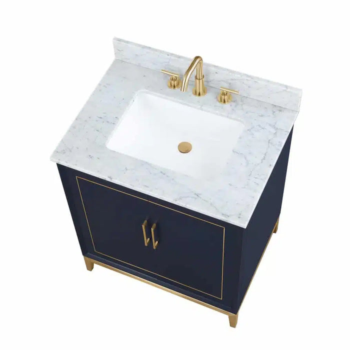 Gracie 30" Single Bathroom Vanity in Blue - Luxe Vanity & Tub