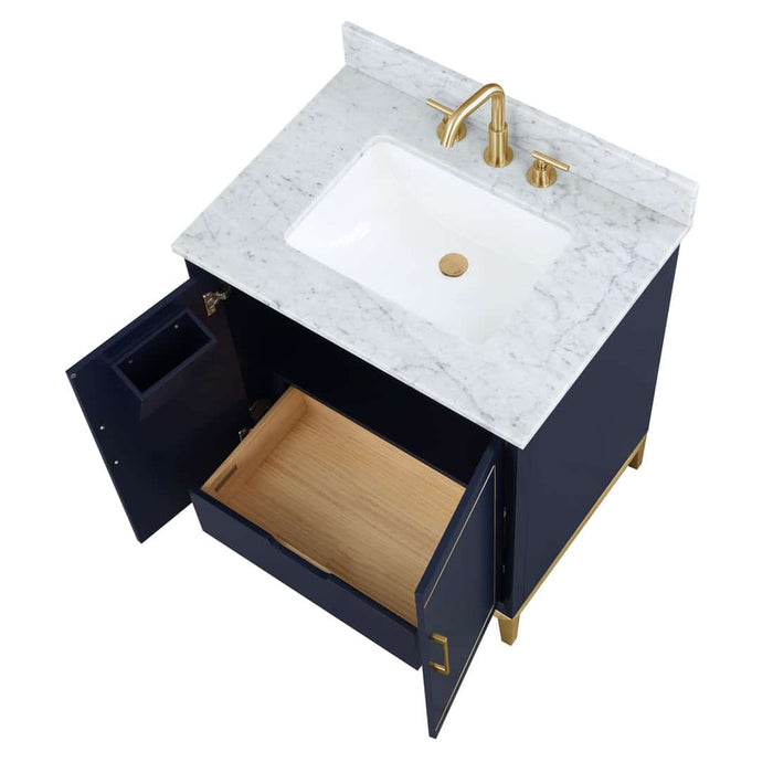 Gracie 30" Single Bathroom Vanity in Blue - Luxe Vanity & Tub