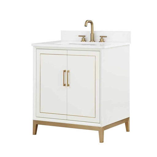 Gracie 30" Single Bathroom Vanity in White - Luxe Vanity & Tub