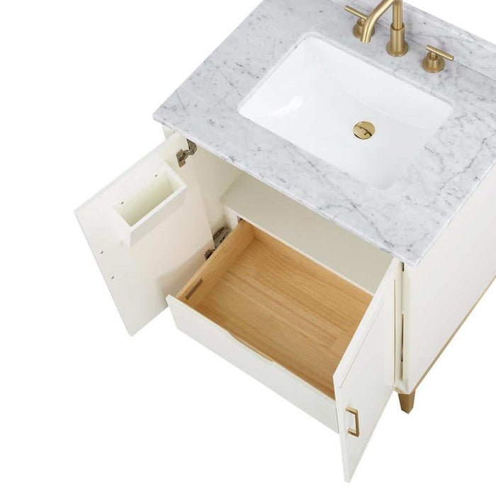 Gracie 30" Single Bathroom Vanity in White - Luxe Vanity & Tub