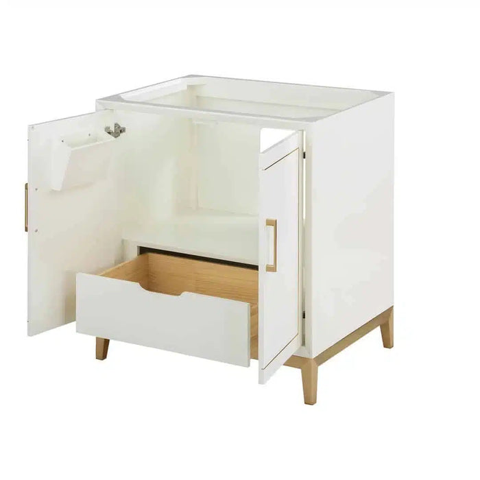 Gracie 30" Single Bathroom Vanity in White - Luxe Vanity & Tub