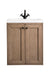 Chianti 24" Single Vanity, Whitewashed Walnut w/ White Glossy Composite Stone Top - Luxe Vanity & Tub