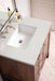 Addison 30" Single Vanity Cabinet in Mid-Century Acacia Single Bathroom Vanity James Martin Vanities White Zeus Single Faucet Top w/Backsplash 