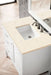 Addison 36" Single Vanity Cabinet in Glossy White Single Bathroom Vanity James Martin Vanities Eternal Jasmine Pearl Quartz 