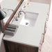 Addison 48" Single Vanity Cabinet Single Bathroom Vanity James Martin Vanities Mid-Century Acacia White Zeus Quartz 