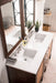 Addison 60" Double Vanity Cabinet Single Bathroom Vanity James Martin Vanities Mid-Century Acacia Carrara White Marble 