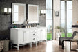 Addison 72" Double Vanity Cabinet in Glossy-White Double Bathroom Vanity James Martin Vanities Arctic Fall Solid Surface 