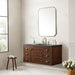 Amberly 48" Single Vanity in Mid-Century Walnut Single Bathroom Vanity James Martin Vanities Charcoal Soapstone 