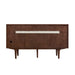 Amberly 60" Double Vanity in Mid-Century Walnut Double bathroom Vanity James Martin Vanities Parisien Bleu Quartz 