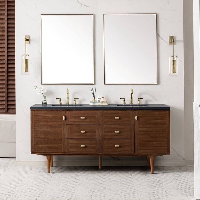 Amberly 72" Double Vanity Double Bathroom Vanity James Martin Vanities 