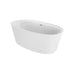 Jacuzzi Amalia 67" Free Standing Acrylic Soaking Tub with Center Drain, Pop-Up Drain Assembly and Overflow - Luxe Vanity & Tub