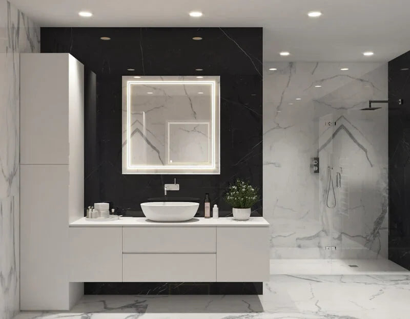 Aquadom SOHO 30'' × 30'' LED Lighted Bathroom Mirror