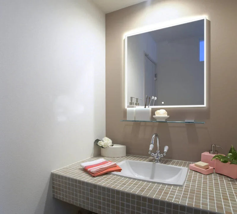 Aquadom Edge 20'' × 32'' LED Lighted Bathroom Mirror