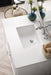 Athens 36" Single Vanity Cabinet, Glossy White Single Bathroom Vanity James Martin Vanities 