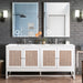 Athens 72" Double Vanity Cabinet, Glossy White Double Bathroom Vanity James Martin Vanities Select Your Top 