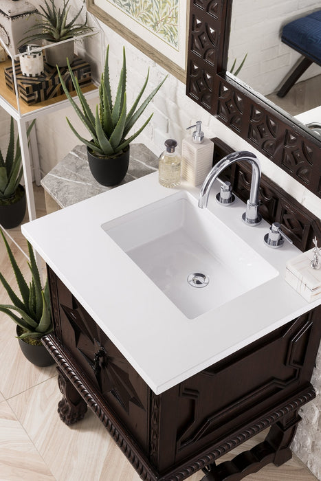 Balmoral 26" Single Bathroom Vanity Single Bathroom Vanity James Martin Vanities Eternal Serena Quartz 