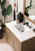 Chicago 36" Single Vanity, Whitewashed Walnut w/ 3 CM White Zeus Quartz Top - Luxe Vanity & Tub