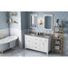 Jeffrey Alexander Chatham 60-inch Double Sink Bathroom Vanity In White From Home Luxury USA