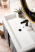 Alicante 39.5" Single Vanity, Gray Smoke w/ White Glossy Composite Stone Top - Luxe Vanity & Tub