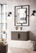 Columbia 31.5" Single Vanity, Ash Gray w/ White Glossy Composite Stone Top - Luxe Vanity & Tub