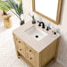 Breckenridge 30" Single Vanity in Light Natural Oak Single Vanity James Martin Vanities Parisien Bleu Quartz 