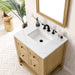 Breckenridge 30" Single Vanity in Light Natural Oak Single Vanity James Martin Vanities Victorian Silver Quartz 