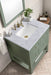 Breckenridge 30" Single Vanity in Smokey Celadon Single Vanity James Martin Vanities White Zeus Quartz 