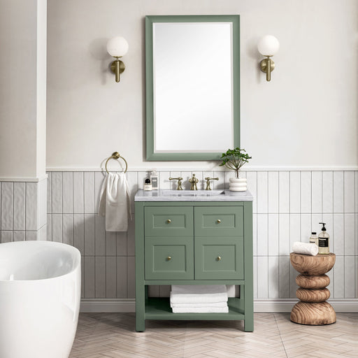 Breckenridge 30" Single Vanity in Smokey Celadon Single Vanity James Martin Vanities Select Your Top 