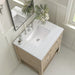 Breckenridge 30" Single Vanity in Whitewashed Oak Single Vanity James Martin Vanities Etheral Noctis Quartz 