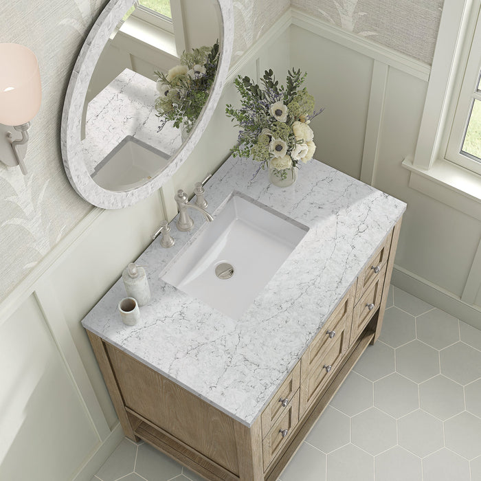 Breckenridge 36" Single Vanity in Whitewashed Oak