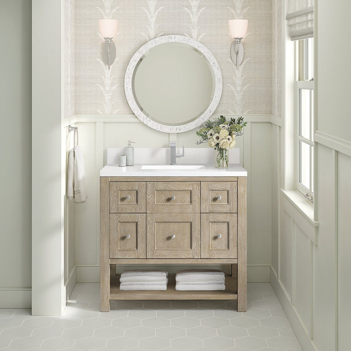 Breckenridge 36" Single Vanity in Whitewashed Oak