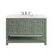 Breckenridge 48" Single Vanity in Smokey Celadon Single Bathroom Vanity James Martin Vanities Charcoal Soapstone Quartz 