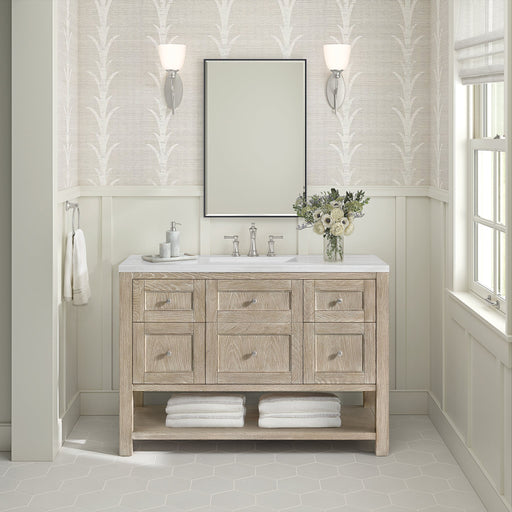 Breckenridge 48" Single Vanity in Whitewashed Oak Single Bathroom Vanity James Martin Vanities 