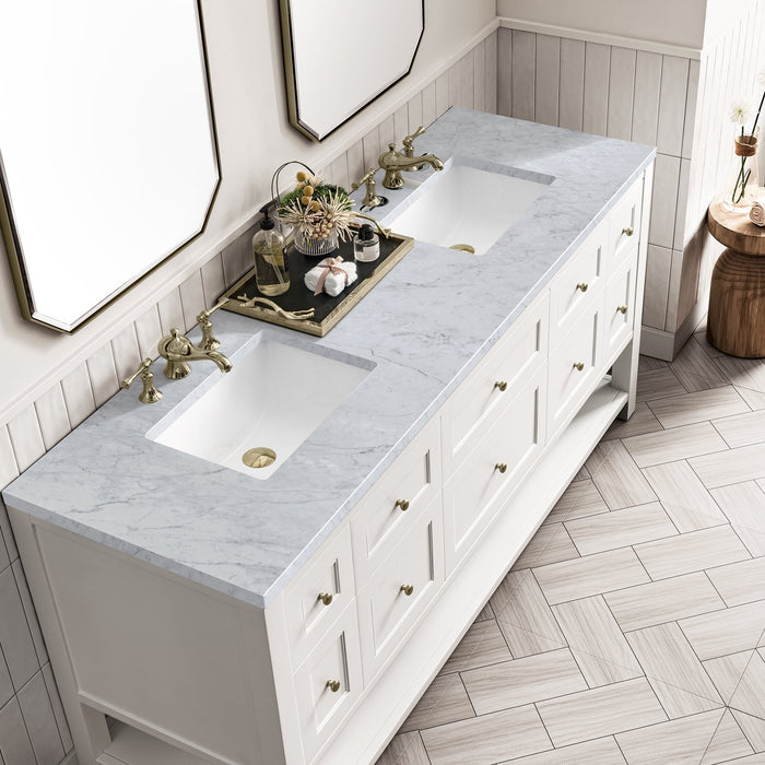 Breckenridge 72" Double Vanity in Bright White