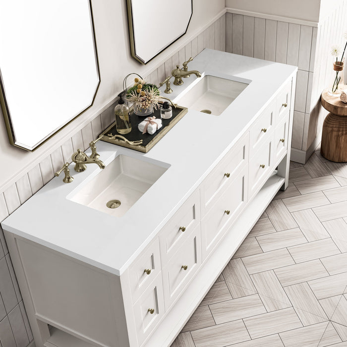 Breckenridge 72" Double Vanity in Bright White