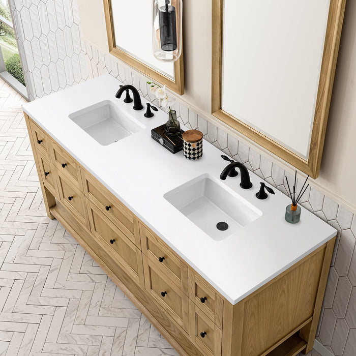 Breckenridge 72" Double Vanity in Light Natural Oak