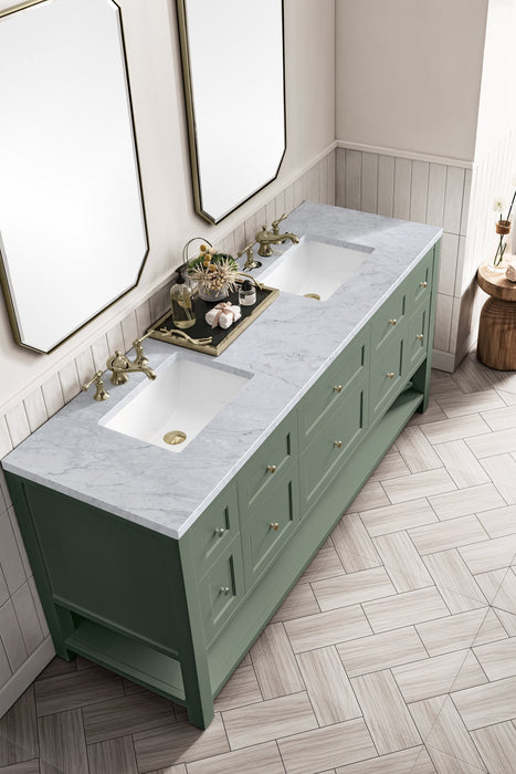 Breckenridge 72" Double Vanity in Smokey Celadon