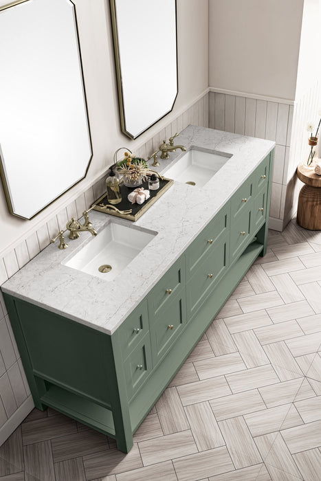 Breckenridge 72" Double Vanity in Smokey Celadon