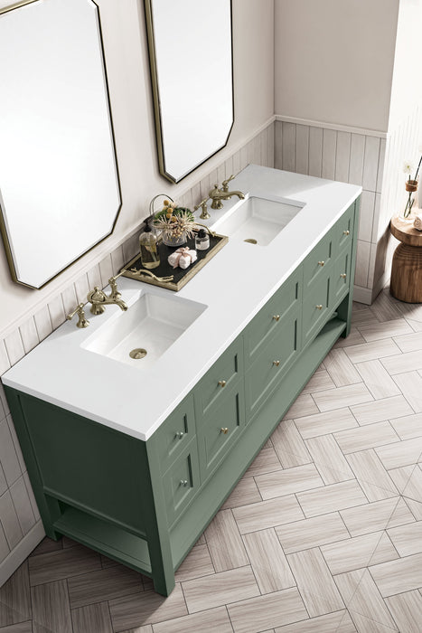 Breckenridge 72" Double Vanity in Smokey Celadon