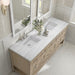 Breckenridge 72" Double Vanity in Whitewashed Oak Double Bathroom Vanity James Martin Vanities Lime Delight Quartz 