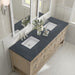 Breckenridge 72" Double Vanity in Whitewashed Oak Double Bathroom Vanity James Martin Vanities Victorian Silver Quartz 