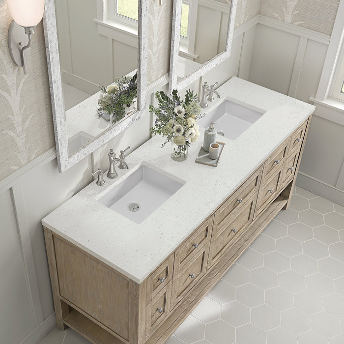 Breckenridge 72" Double Vanity in Whitewashed Oak