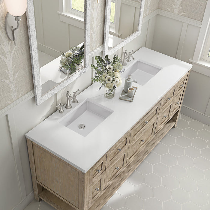 Breckenridge 72" Double Vanity in Whitewashed Oak