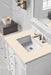 Bristol 30" Single Vanity in Bright White Single Bathroom Vanity James Martin Vanities Eternal Marfil Quartz 